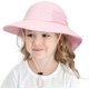 thumbnail image 4 of Sombrero para el sol de verano para niños y niñas, con protección UPF 50+, ala ancha, cuello y solapa, ideal para jugar en la playa, de 3 a 24 meses, 4 of 6