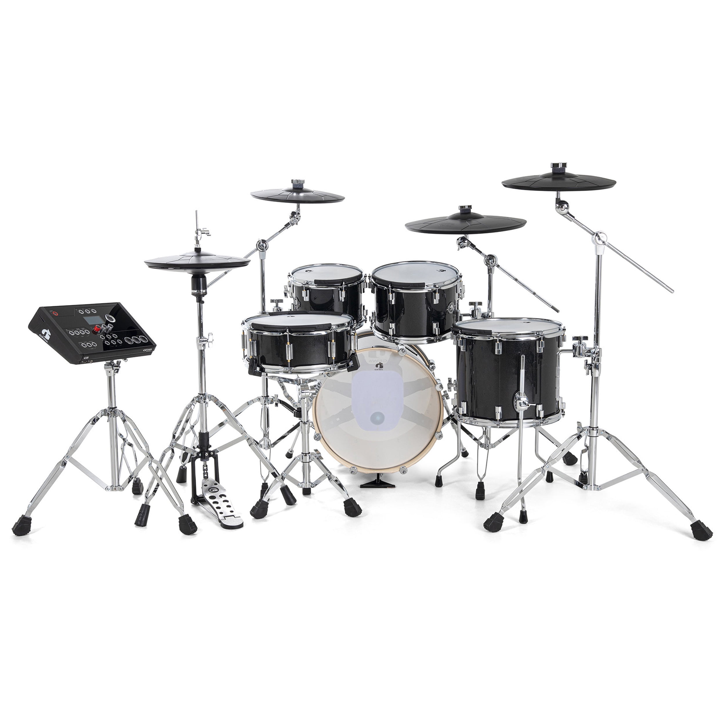GEWA GD805.605 E-Drum Set G5 Pro 5 Electronic Drum Set Black Sparkle