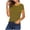 Yellow, variant on Edvintorg Summer Tops for Women Striped Loose Fit Crew Neck Short Sleeve Casual Shirts Women’S Clothing Hot Pink M