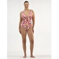 thumbnail image 2 of Time and Tru Women's and Women's Plus Plunge One Piece Swimsuit, Sizes XS-3X, 2 of 5