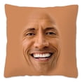 thumbnail image 4 of The Rock Face Dwayne funda de cojín para sofá, cubierta decorativa para el hogar, Actor americano Johnson, funda de almohada de poliéster, 4 of 4