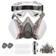 thumbnail image 1 of Respirador reutilizable de media cara 6200, máscara de gas, protección respiratoria, respiradores con gafas de seguridad para pintar, soldadura con vapor orgánico, pulido, carpintería y otros pr, 1 of 5