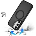 thumbnail image 5 of XPM for Samsung Galaxy S26 Phone Case, Heavy Duty Metallic Hybrid Tough TPU with Camera Ring Stand, MagSafe Compatible, Rugged Drop Protection Cover for Samsung s26 (Black), 5 of 12