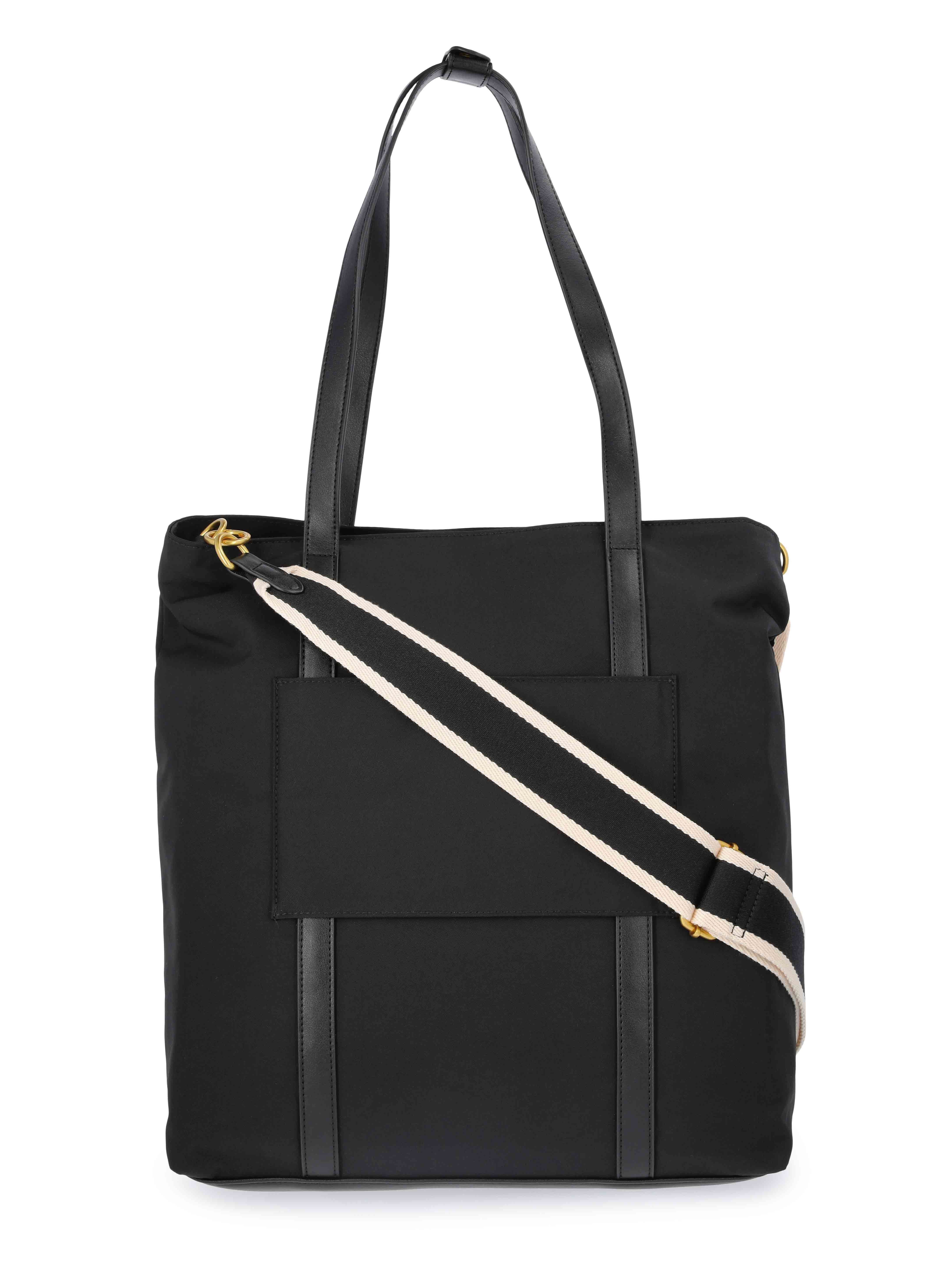 Free Assembly Women's Tote Bag, Black