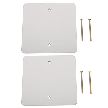 Hemobllo Light Switch Plates and Outlet Covers Stainless Steel Silver 2Pcs
