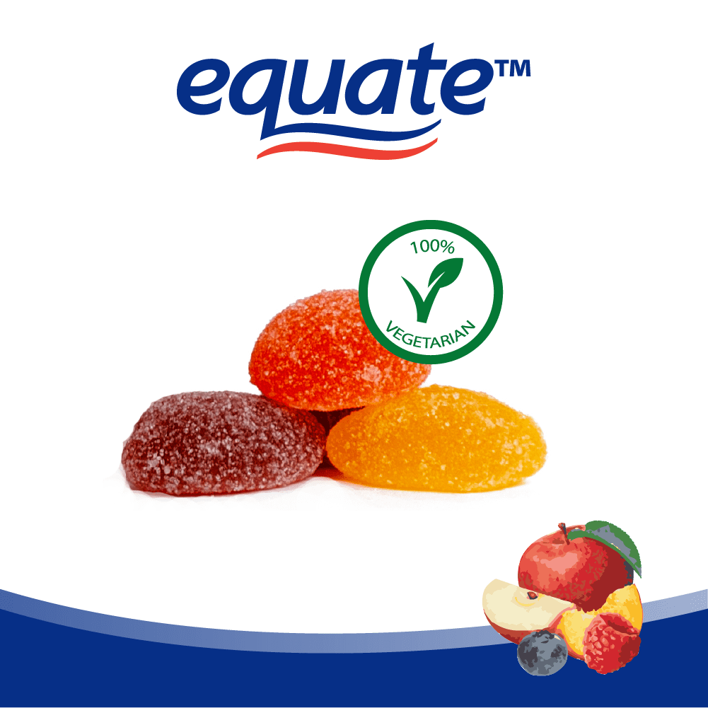 Equate Men's Multivitamin Gummies for General Health, Mixed Berry, 170 Count, Compare to Centrum Men's Multivitamins