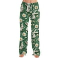 thumbnail image 3 of FrzhBrz Easter Womens Pajama Pants Rabbit Graphic Pj Bottoms Easter Eggs Graphic Comfy Wide Leg Drawstring Lounge Pants Sleepwear Bottoms, 3 of 7