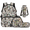 Camo Pattern, variant on Binienty Camo Pattern School Backpack Set 4 Pack with Kids Bookbag Children’s Lunch Bag Stationery Organizer Water Bottle Sleeve Compatible with Picnic Outdoor