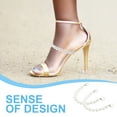thumbnail image 7 of SENSETH 2pcs Heel Shoe Straps Women Ankle Straps Pearls Shoe Straps Heel Straps for High Heels, 7 of 7