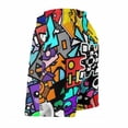 thumbnail image 4 of Geometry Dash Mens Board Shorts Quick Dry Swim Trunk Lightweight Soft Swimsuit Bathing Suit for Boys M, 4 of 8