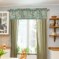 thumbnail image 5 of Bohemian Butterfly Curtain Valance for Kitchen Windows/Bathroom/Living Room/Bedroom Blackout, Rod Pocket Valance Small Window Treatment, 54" W x 18" L Home Decor, 5 of 6