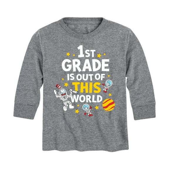 Dr. Seuss - First Grade Out Of This World - Youth Long Sleeve Graphic T-Shirt
