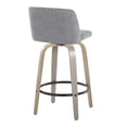 thumbnail image 6 of Toriano Counter Stools for Kitchen Counter, Counter Height Chairs, Bar Stools Set of 2, Counter Height Chairs, Bar Stools For Kitchen Island (Grey Fabric), 6 of 6