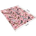 thumbnail image 4 of Pink Cute Dachshund Dog and Love Heart Blanket,Comfortable Soft Flannel Throw Blanket,All Season,Warm Lightweight Blankets for Sofa Bed Couch Living Room Chair,60"x80"(150x200cm), 4 of 4
