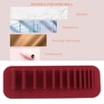 thumbnail image 4 of Makeup Brush Holder, Stand Makeup Brush Cleaner, Soft Wall-Mounted Makeup Brush Rack Makeup Brush Cleaner Pad For Home Use Kitchen Bathroom Bedroom Pink,Dark Red, 4 of 8