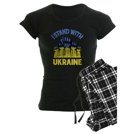 

CafePress - I Stand With Ukraine Pajamas - Women s Dark Pajamas