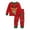 3-Watermelon Red, variant on JAJAHO Merry Christmas Pajamas For Kids Girls Boys Holiday Sleepwear Long Sleeve Santa 2 Piece Pjs 2-10Y