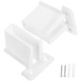 thumbnail image 4 of KAKOWELY 2 Pcs Supports d'Extrémité d'Étagère en Fil Robustes Supports d'Étagère de Garde-Robe Supports Muraux Support d'Angle d'Étagère en Fil avec Vis Ancres d'Expansion pour Étagères Garde-Robe,2.6x"X2.05"X1.65 Pouces, 4 of 5