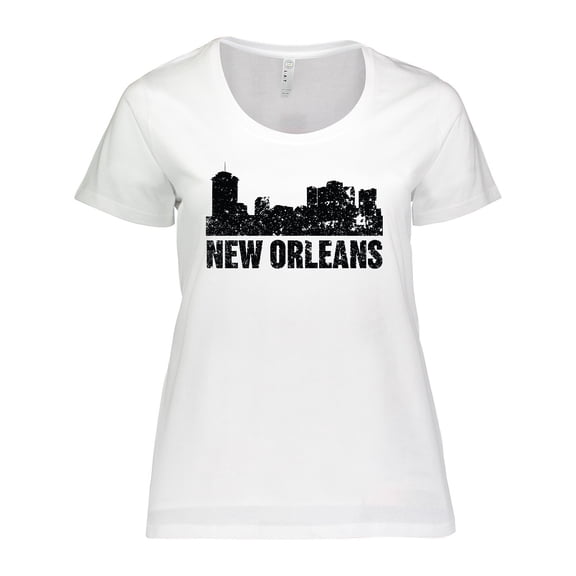 Inktastic New Orleans Skyline Grunge Women's Plus Size T-Shirt