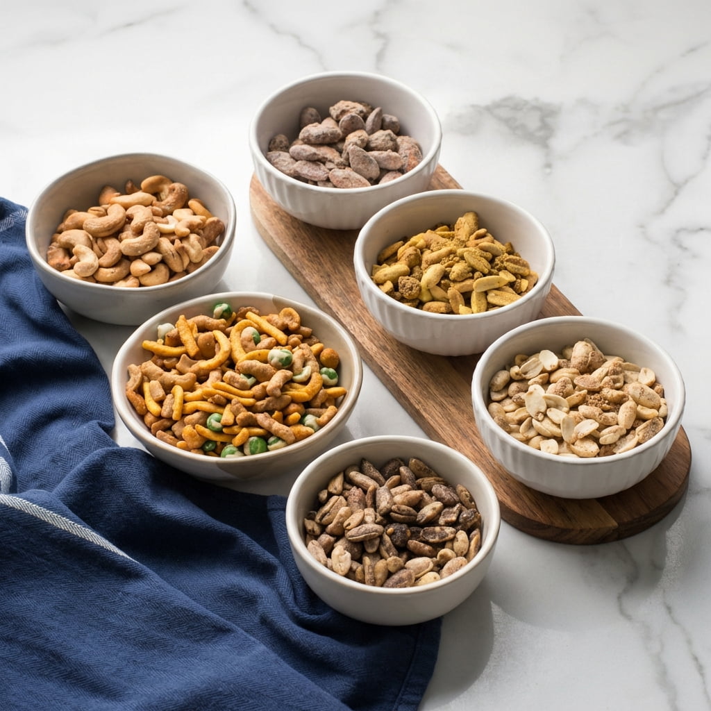 Damn, Man Gourmet Assorted Nut Box - Sweet & Salty Almonds Cashews & Peanuts - 6 Bags of Nuts - Father's Day Gift