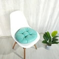thumbnail image 5 of Patio Chair Cushionss 40x40 Round Solid Color Imitation Linen Cushions Mantou Cushions Futon Cushions Green, 5 of 7
