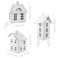 thumbnail image 6 of White Christmas Village Collection #1 Tin Houses, Set of 3 for Tea Lights, 6 of 10