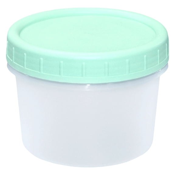 1 Pc Leak-Proof Deli Containers with Lids 120ml Food Storage Plastic Containers with Screw Lids Reusable Clear Food Storage Containers Leakproof Small Freezer Containers for Meal Prep, Green
