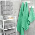 thumbnail image 6 of 6-Piece Winter Towel Set, Ultra Soft Absorbent Cotton Bath Towels for Bathroom, 600 GSM Thick Quick-Dry Hotel Luxury Spa Towels, 4 Bath Towels 2 Washcloths, Idea Gift, White, 6 of 9