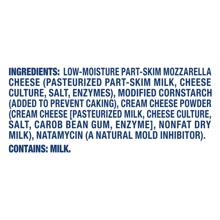 Kraft Mozzarella Shredded Cheese with a Touch of Philadelphia for a Creamy Melt, 8 oz Bag