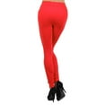 thumbnail image 2 of Women Sports Leggings with Fleece Lined Workout Running Pants, Red, Plus, 2 of 4