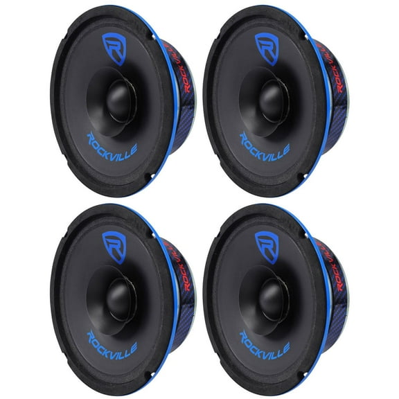 (4) Rockville RM64SP CEA Compliant 6.5” 480W Mid-Bass Midrange Car Speakers 4 Ohm