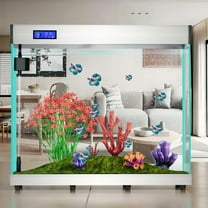 Large Aquarium 111 Gallon Home Thermostatic Fish Tank (Silver)