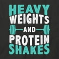 thumbnail image 2 of Heavy Weights T-Shirt | Motivational Workout Black Tee Gift, 2 of 5