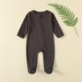 thumbnail image 2 of fatyb Infant Newborn Pajamas with Foot Full Zip Baby Cotton Romper Long Sleeve Jumpsuit for Boys Girls, 2 of 3