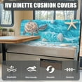 thumbnail image 4 of Uorisanigo RV Dinette Cushions Beach Shell Sea Turtle Camper Seat Cushion Slipcovers Washable Sofas Loveseat Sofa Chair Cover and Cushion Covers for Couches, Camper Accessories, 4 of 7