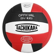 Tachikara SV-18S Composite Leather Volleyball, Red/White/Scarlet