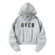 thumbnail image 2 of Sudadera recortada de manga larga para mujer, sudaderas con capucha, ropa de calle, ropa deportiva básica, jersey con capucha con cordón Simple para L, 2 of 8
