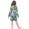 thumbnail image 7 of FORMRS Niños Bathrobe Unisex Hooded Robe Soft Plush Pajamas Sleepwear, Size 2-3T, Retro Tree, 7 of 7
