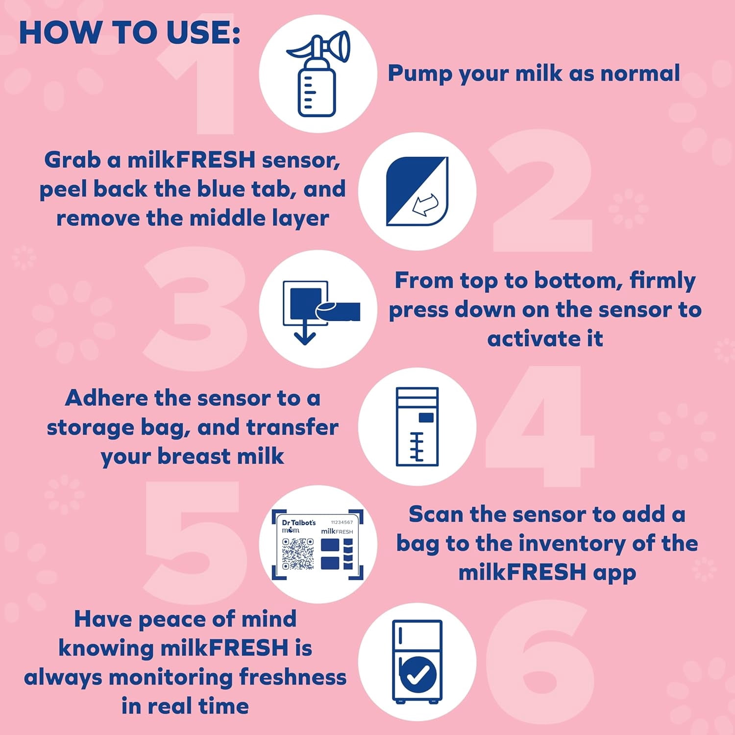 (3 pack) Dr. Talbot's Mom MilkFresh Breastmilk Freshness Sensors, 20 Count