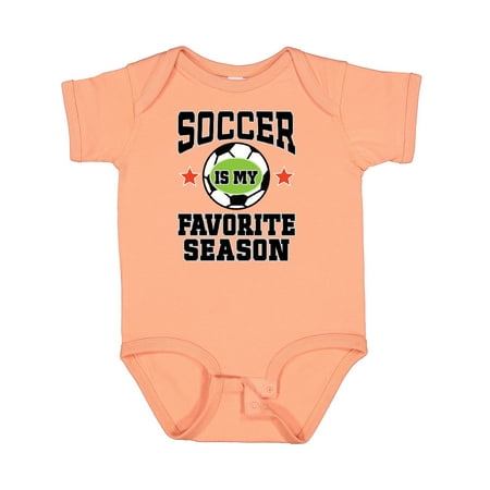 

Inktastic Soccer is My Favorite Season Gift Baby Boy or Baby Girl Bodysuit
