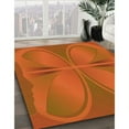 thumbnail image 3 of Ahgly Company Machine Washable Indoor Rectangle Transitional Neon Orange Area Rugs, 8' x 10', 3 of 7