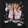 thumbnail image 2 of Tom and Jerry Movie What Is Happening Unisex Adult Pull-Over Hoodie,Black, Medium, 2 of 5