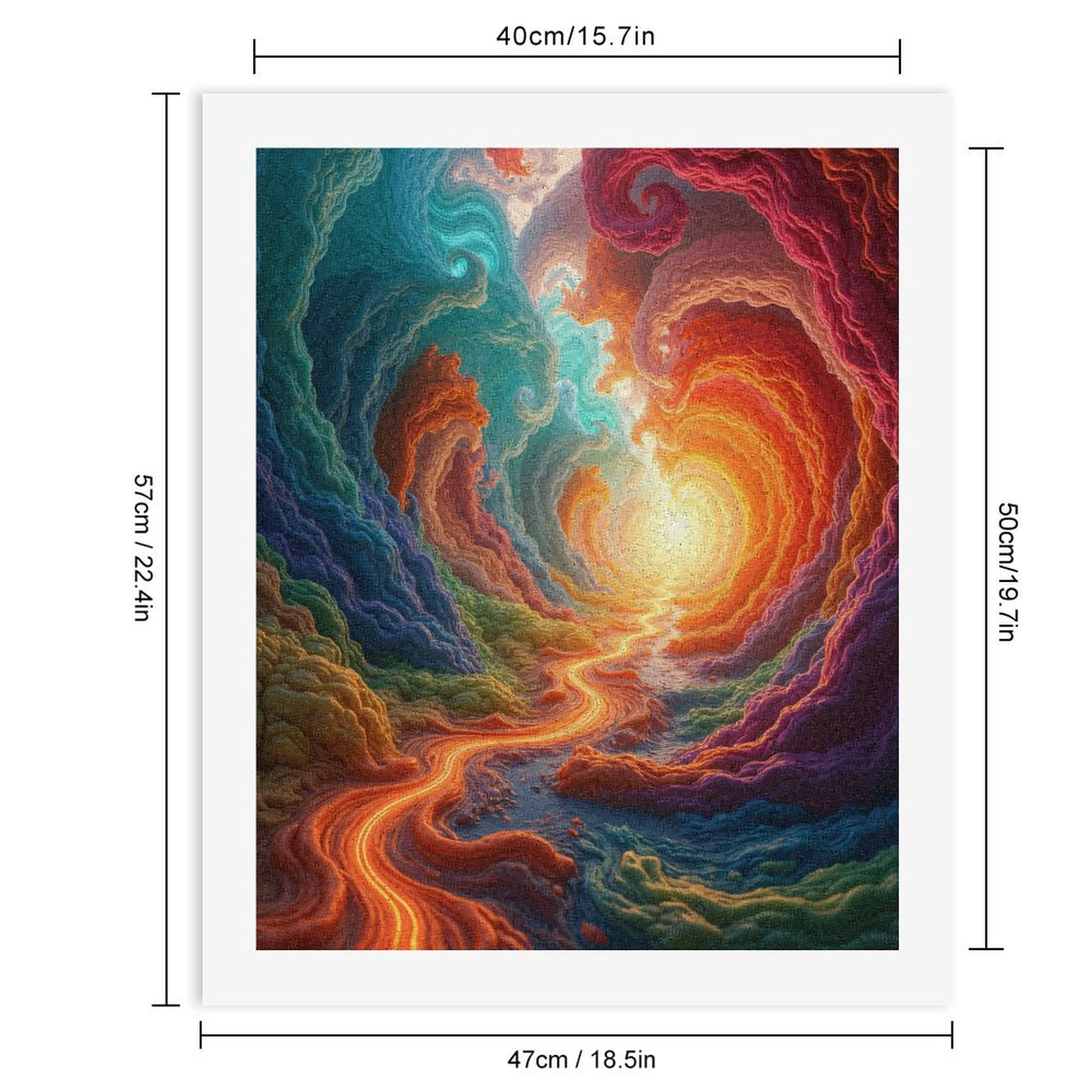 Paint by Numbers Kit for Adults, Colorful Abstract Swirling Pathway Paint by Numbers, Easy Paint by Numbers Kit for Adults Beginner, DIY Adult Paint by Number Kits on Canvas, Home Decor