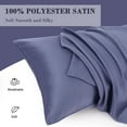 thumbnail image 5 of Unique Bargains 6 Pack Satin Pillowcase with Zipper, Travel, Slate Gray, 5 of 8
