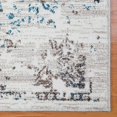 thumbnail image 4 of LaDole Rugs Cream Beige Blue Area Rug, Living Room, Contemporary, Vintage, 5' x 7', Plush Feel, 4 of 5