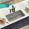 thumbnail image 3 of KRAUS Dex 33” Undermount 16 Gauge Stainless Steel Single Bowl Kitchen Sink, 3 of 8