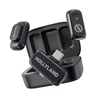 Hollyland Lark M2 Wireless Lavalier Microphone, 48kHz Audio, 30