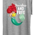 thumbnail image 3 of Disney Princess - Ariel And Flounder Fearless And Free - Women's Short Sleeve Graphic T-Shirt, 3 of 5