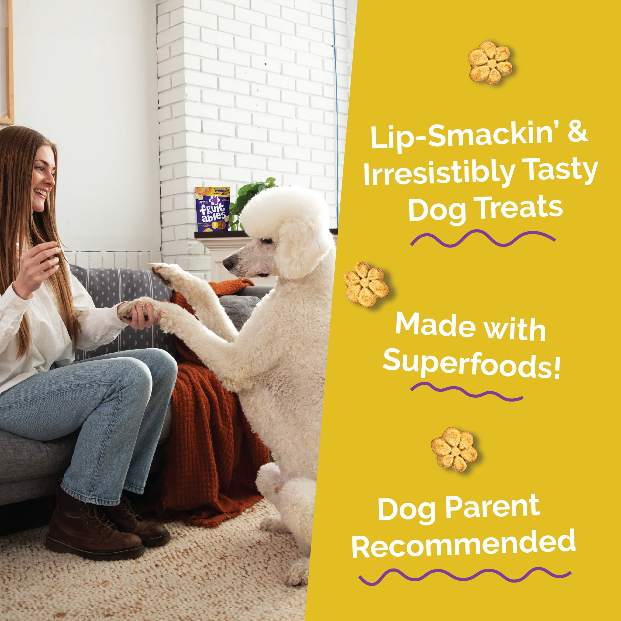 Fruitables Baked Pumpkin and Banana Treats for Dogs– 12 Ounces