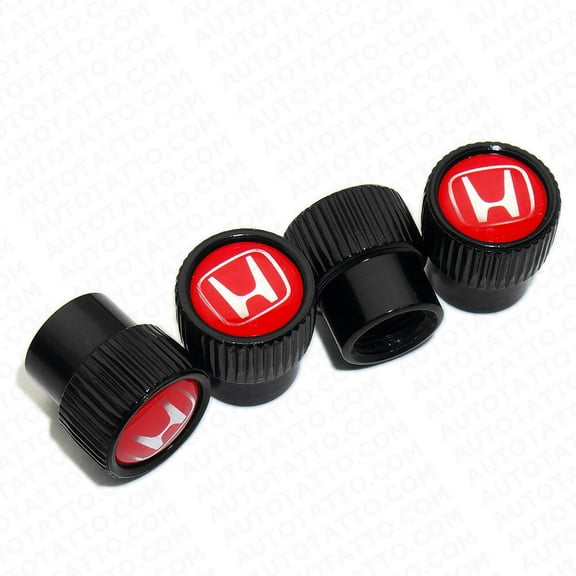 4pcs Universal Fit Honda Car Wheels Tire Air Valve Cap Stem Dust Cover Gift